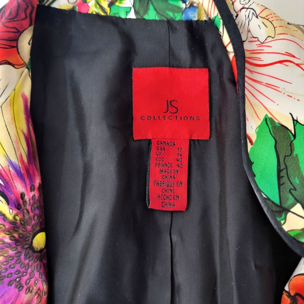 JS Collections Silk Floral Jacket - Picture 4 of 7